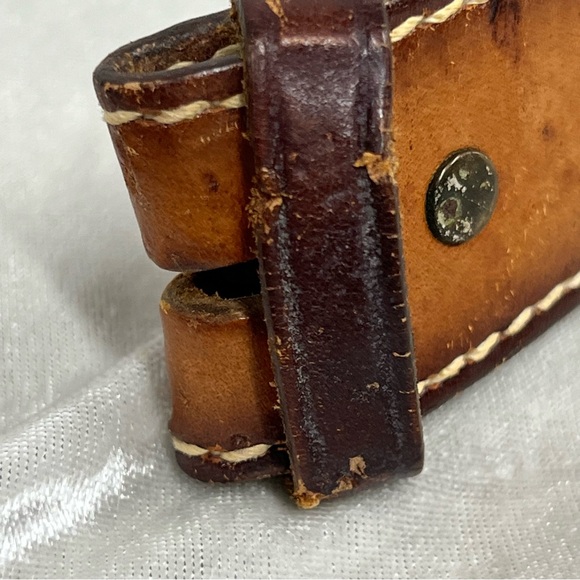 Vintage Brazos Joe Tooled Leather Belt with Margaret stamped on back - Picture 13 of 13